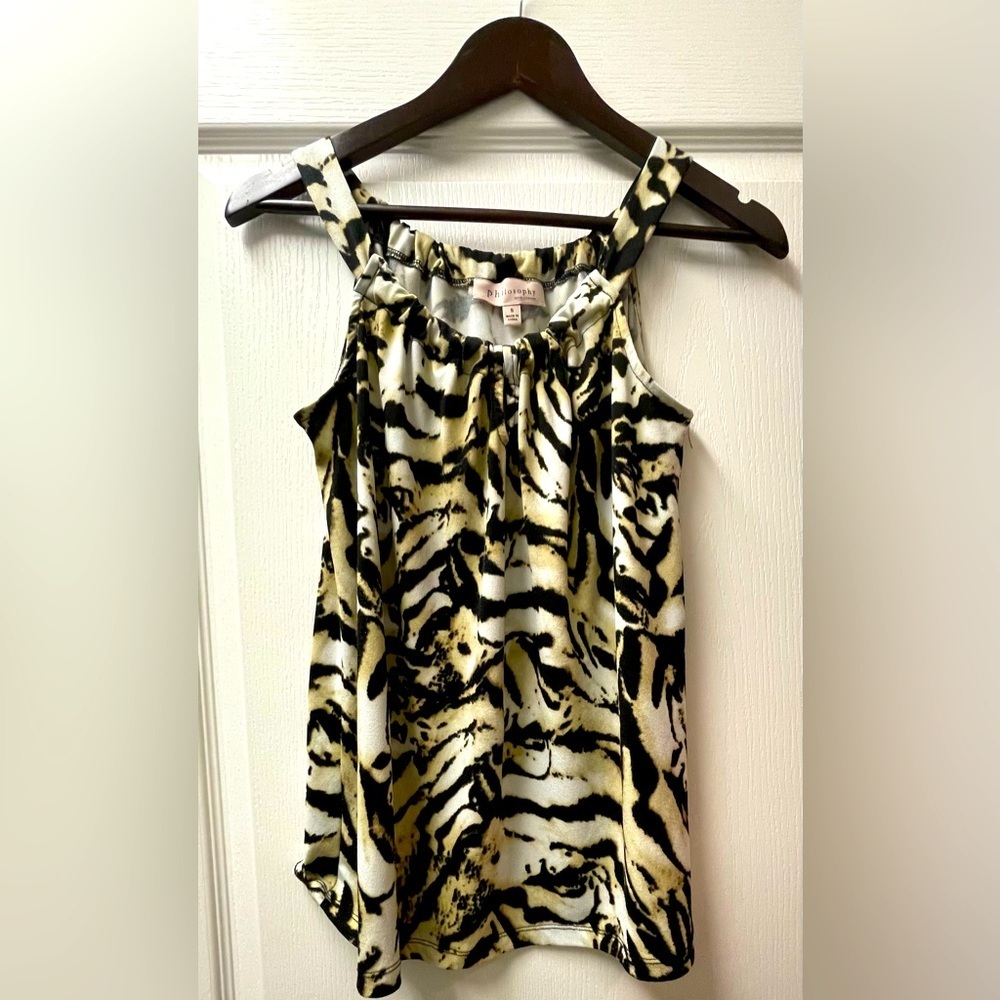 Philosophy Animal Print Sleeveless Top,‎ Size S